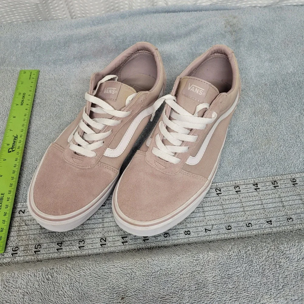 Vans Ward Low Top Sneakers Dusty Pink Rose Suede Canvas Womens 11‎ 500714
